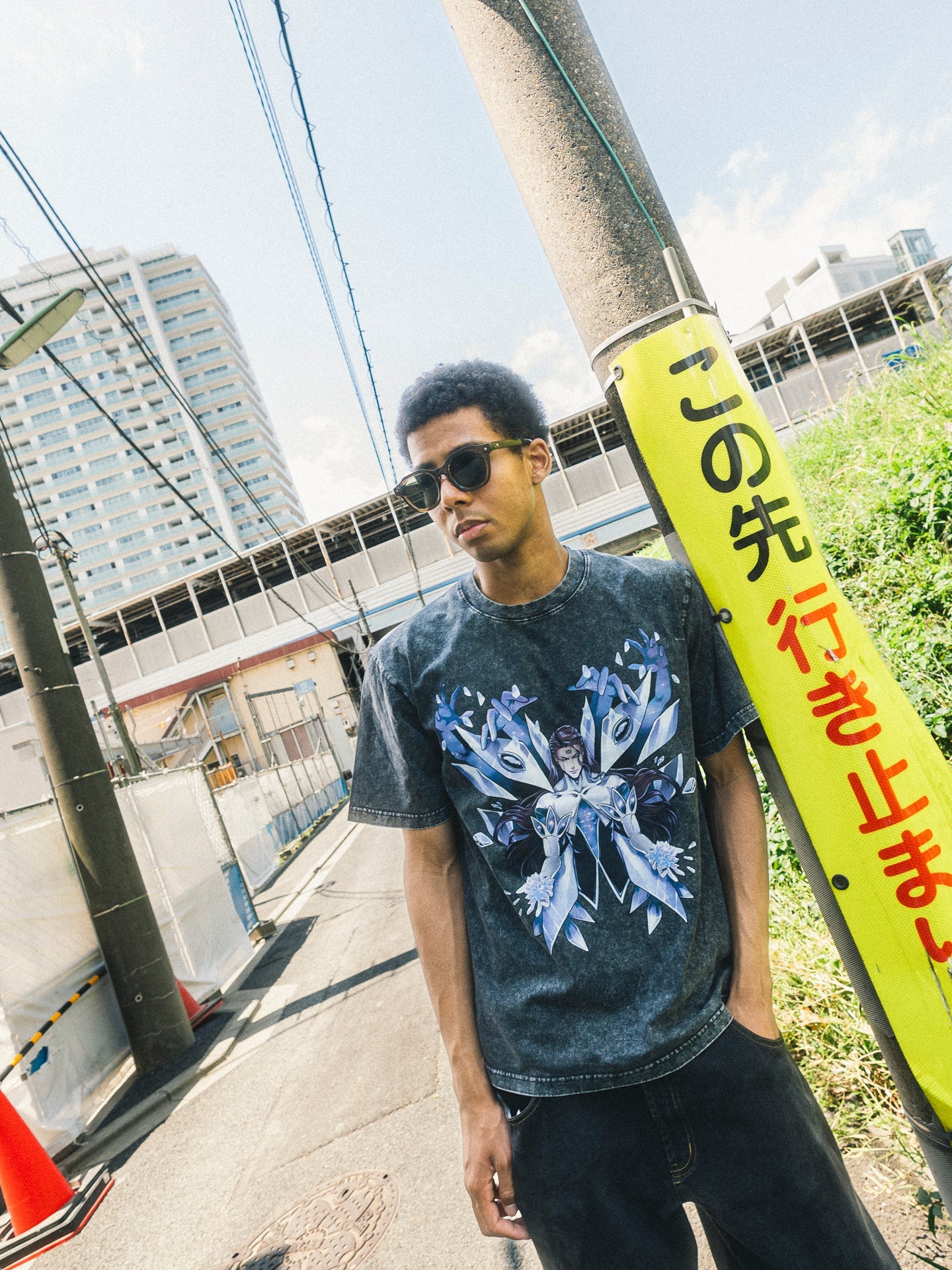 AIZEN INTELLECT VINTAGE OVERSIZE T-SHİRT-BLEACH