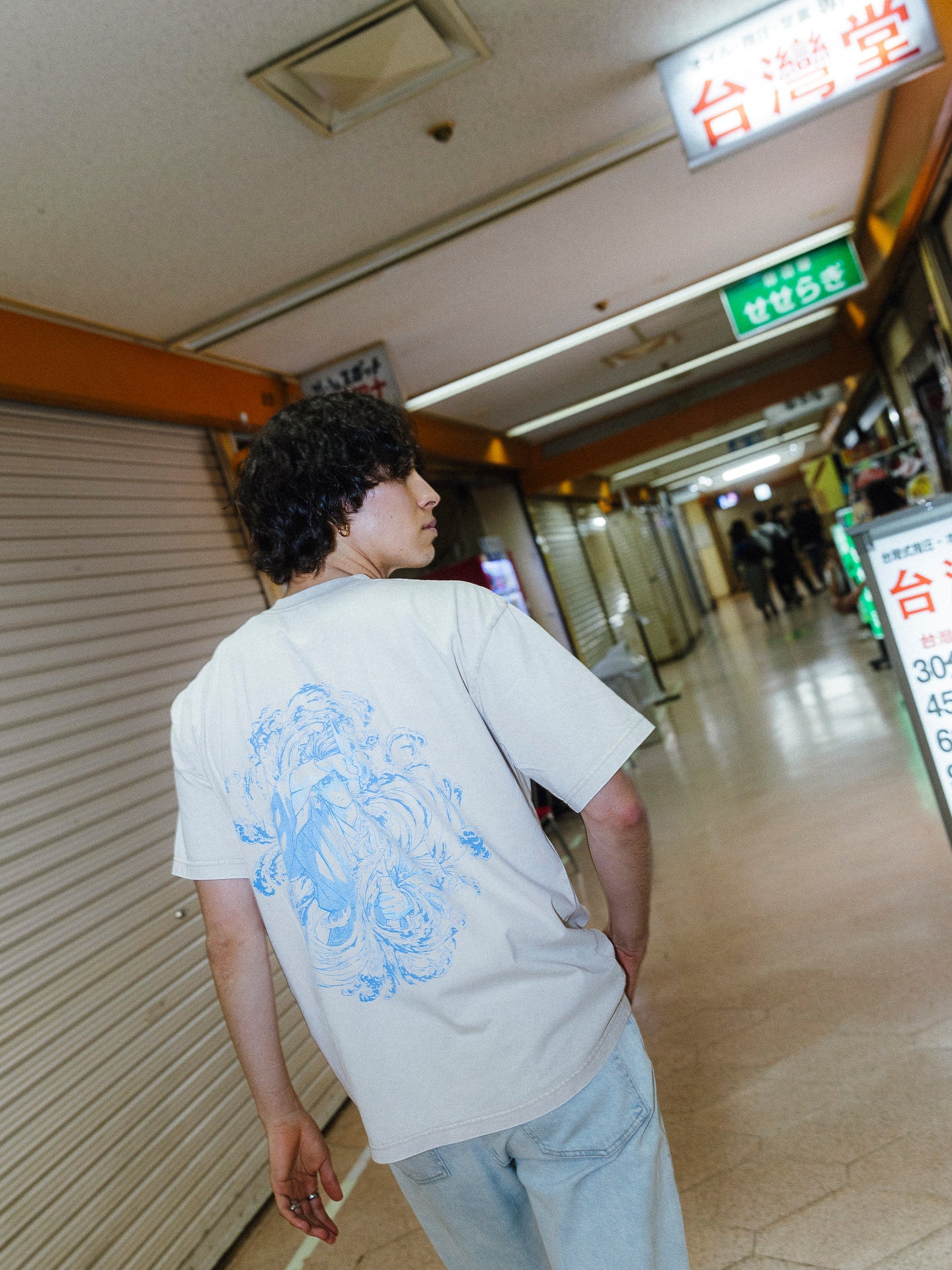 TANJIRO WATER BREATHING 2-SIDED VINTAGE T-SHİRT-DEMON SLAYER