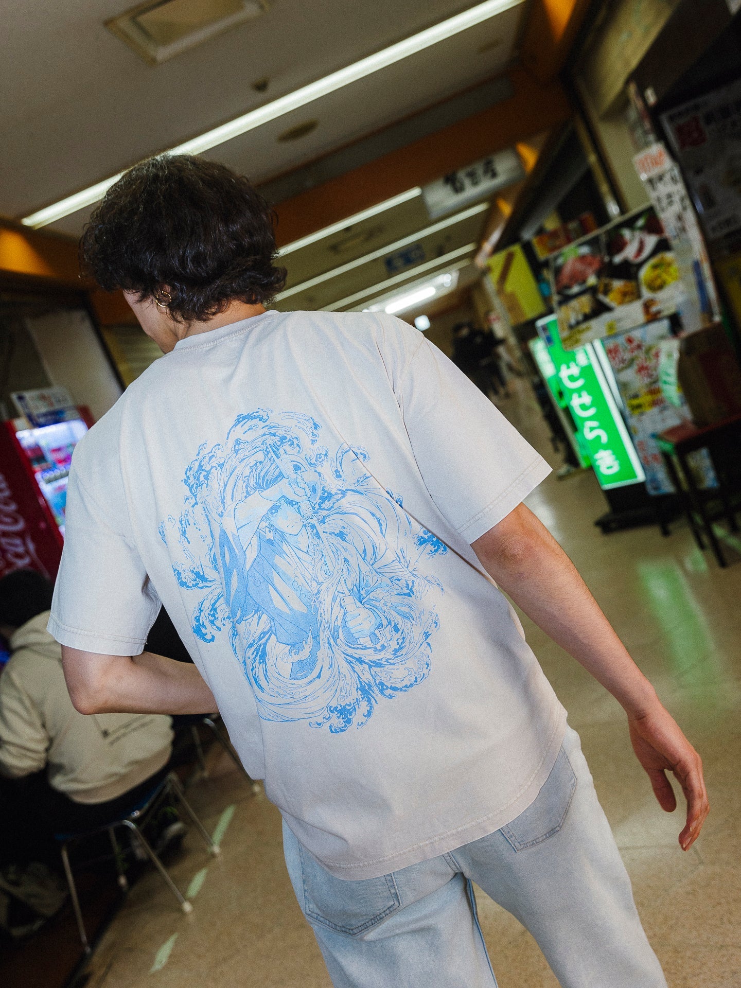 TANJIRO WATER BREATHING 2-SIDED VINTAGE T-SHİRT-DEMON SLAYER