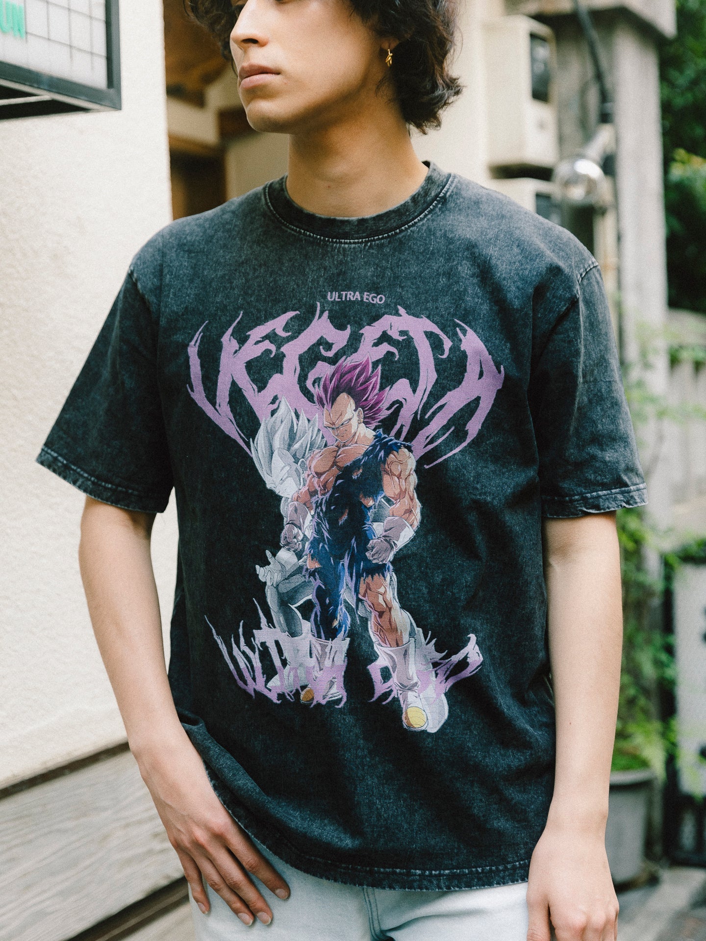 VEGETA ULTRA EGO VINTAGE OVERSIZE T-SHİRT-DRAGON BALL