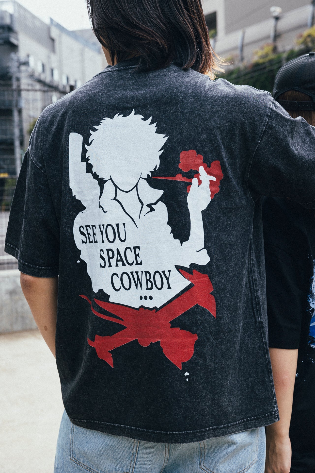2-SIDED COWBOY BEPOP VINTAGE OVERSIZE T-SHİRT