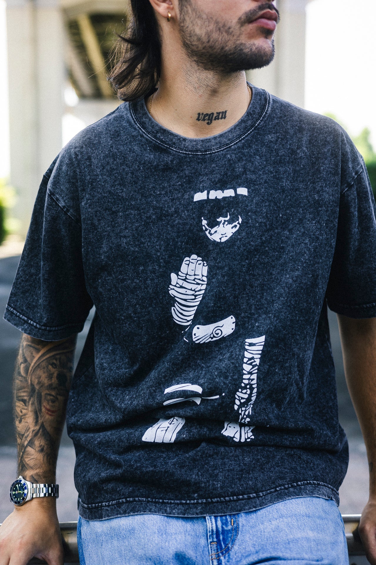 ROCK LEE VINTAGE OVERSIZE T-SHİRT-NARUTO