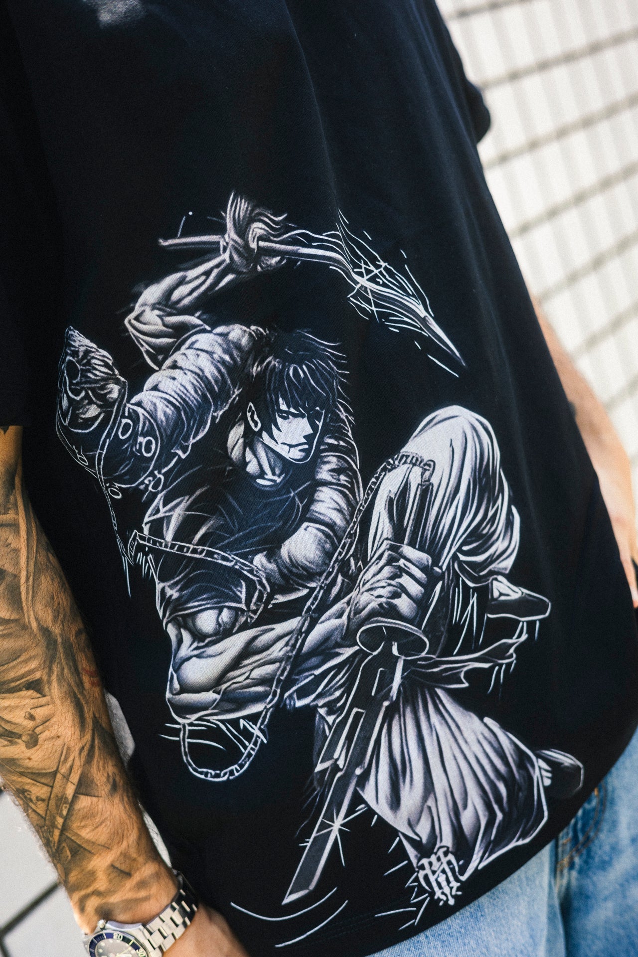 TOJI CHAINED OVERSIZE T-SHİRT-JUJİTSU KAİSEN