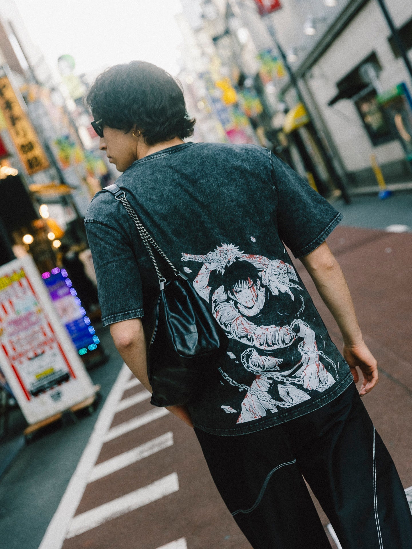 Divine Border Toji 2-Sided Vintage T-SHİRT-JUJİTSU KAİSEN