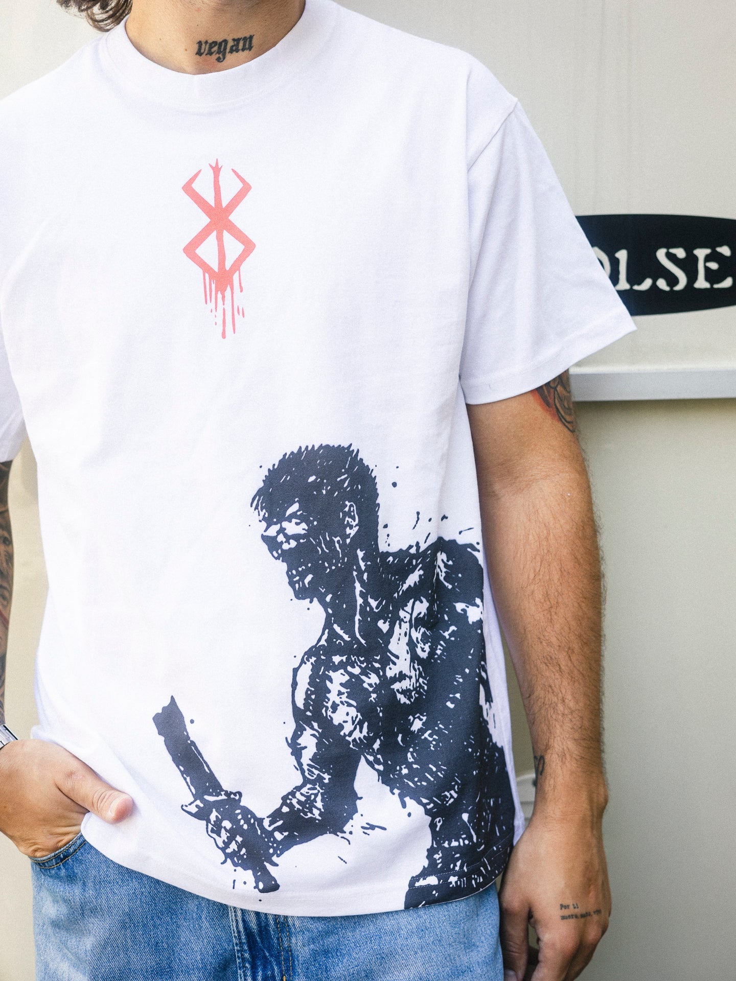 Guts Anguish Retro T-SHİRT-BERSERK