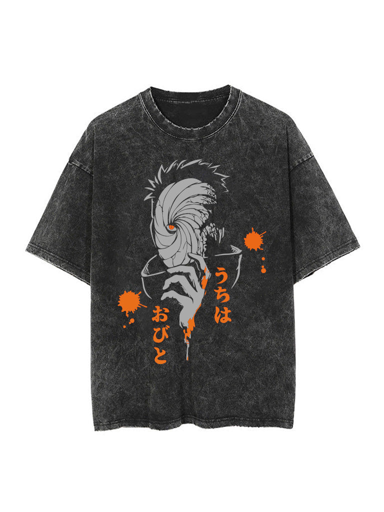 OBITO VINTAGE OVERSIZE T-SHİRT-NARUTO