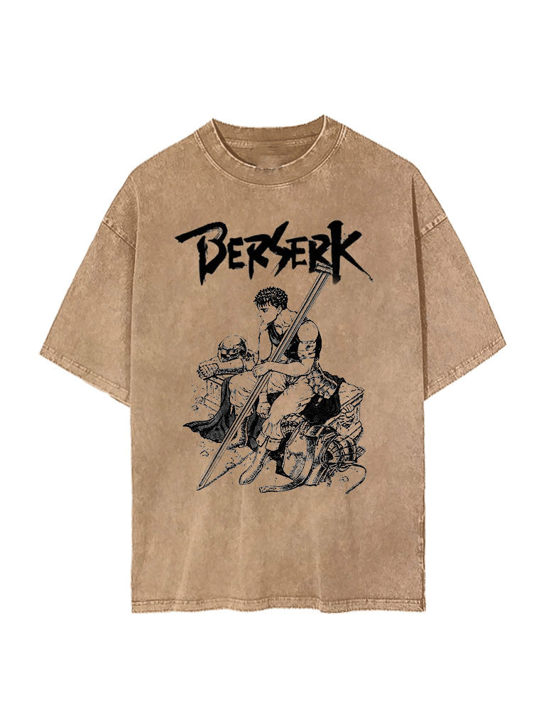 BERSERK GUTS VINTAGE OVERSIZE T-SHİRT