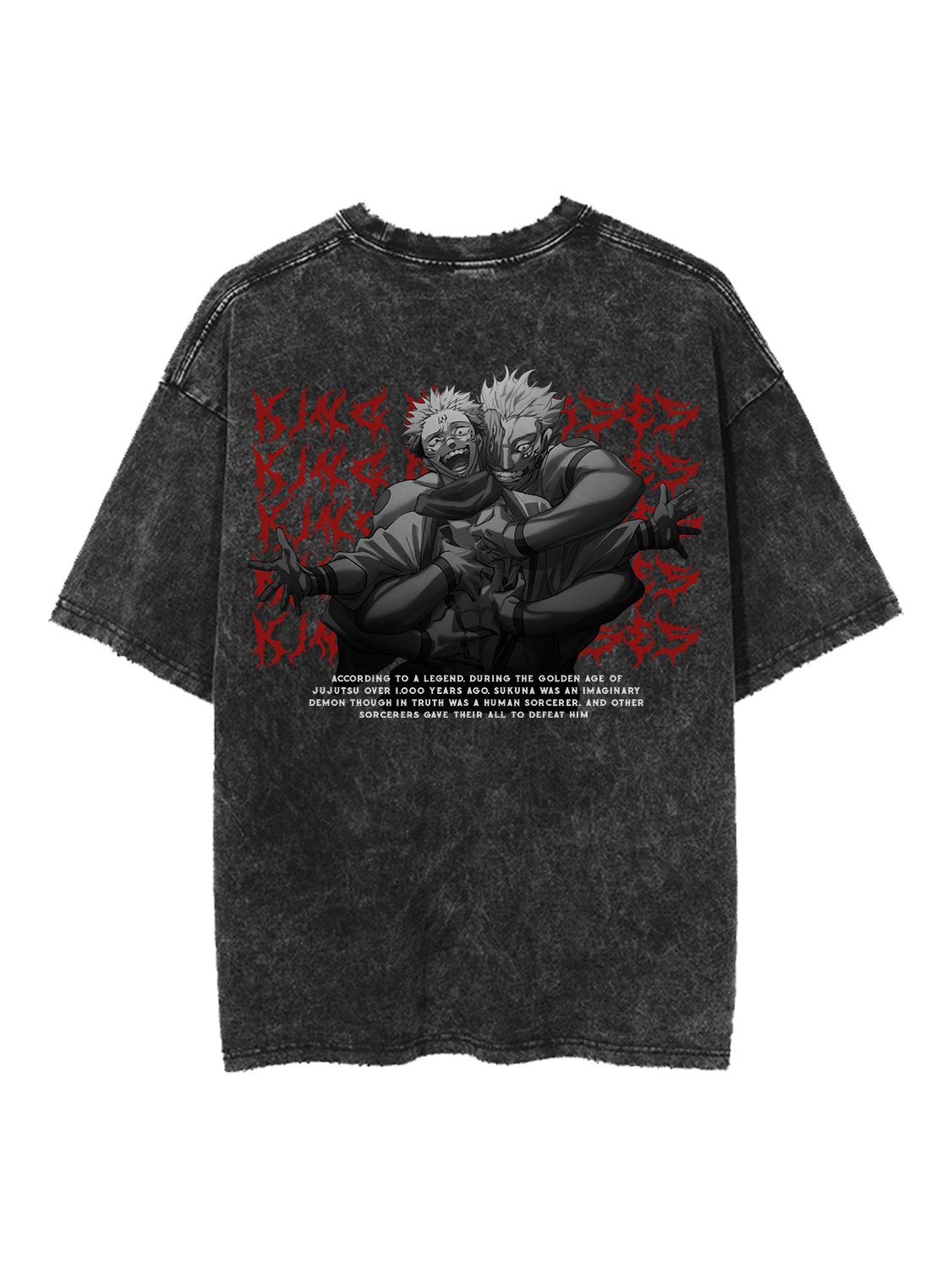 SPECIAL SUKUNA VINTAGE OVERSIZE T-SHİRT-JUJİTSU KAİSEN