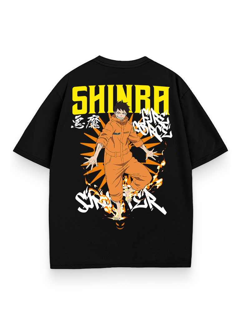 SHINRA OVERSIZE T-SHİRT-FİRE FORCE