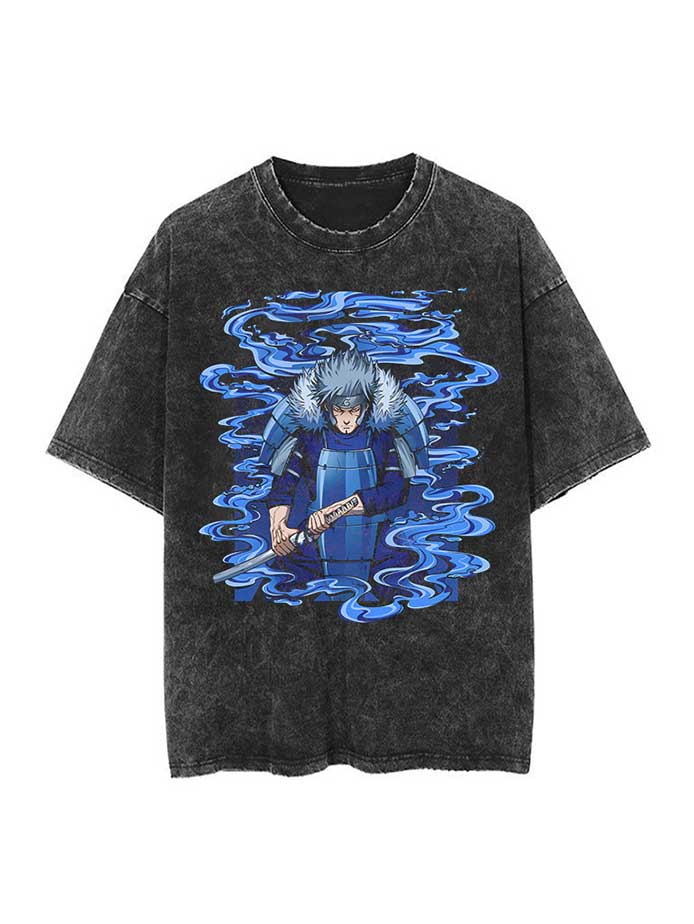 TOBIRAMA VINTAGE OVERSIZE T-SHİRT-NARUTO