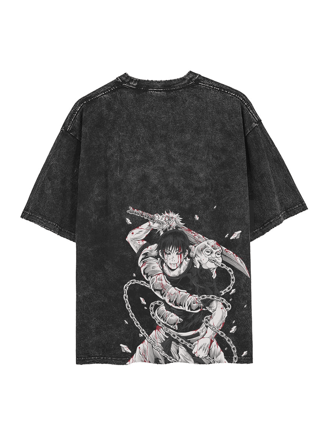 Divine Border Toji 2-Sided Vintage T-SHİRT-JUJİTSU KAİSEN