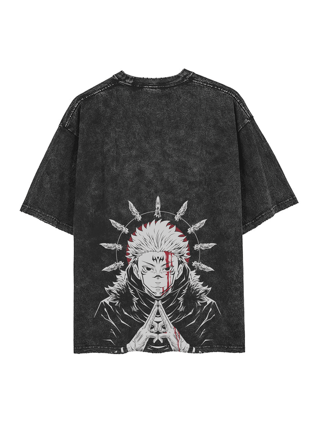King Cursed 2-Sided Vintage T-SHİRT-JUJİTSU KAİSEN