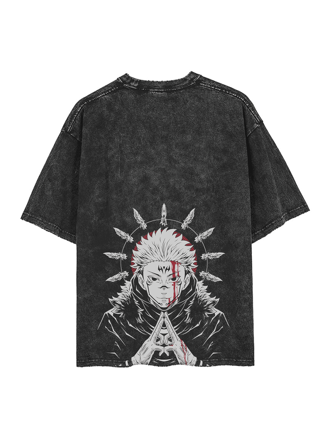 King Cursed 2-Sided Vintage T-SHİRT-JUJİTSU KAİSEN